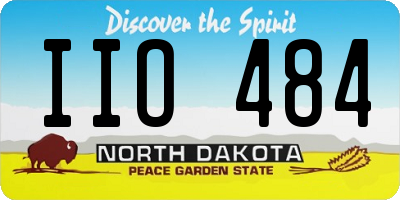 ND license plate IIO484