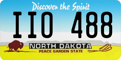 ND license plate IIO488