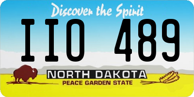 ND license plate IIO489