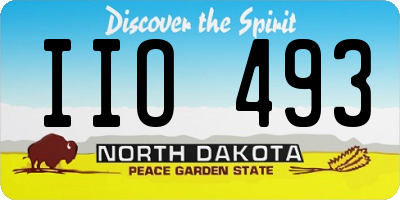 ND license plate IIO493