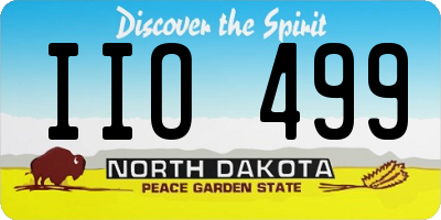 ND license plate IIO499