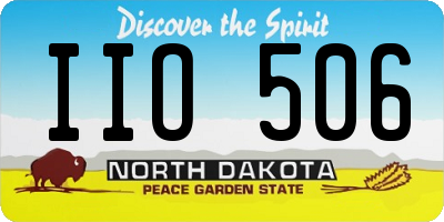 ND license plate IIO506