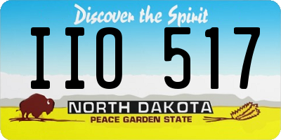 ND license plate IIO517