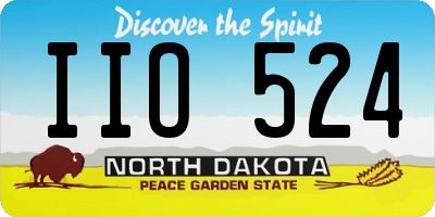 ND license plate IIO524