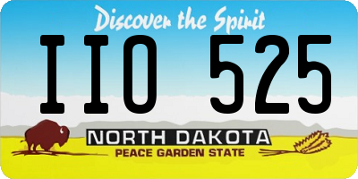 ND license plate IIO525