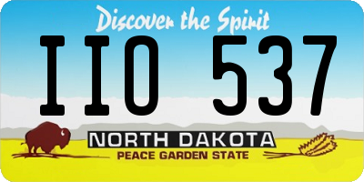 ND license plate IIO537
