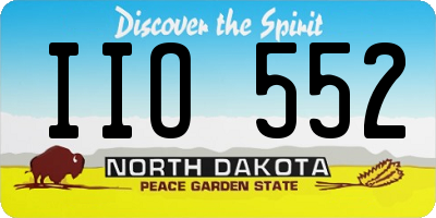 ND license plate IIO552