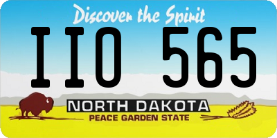 ND license plate IIO565