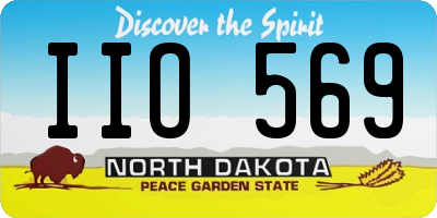 ND license plate IIO569