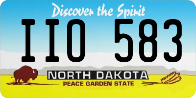ND license plate IIO583