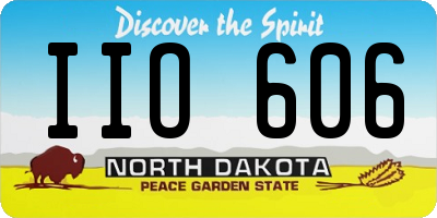 ND license plate IIO606