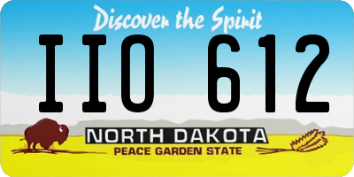 ND license plate IIO612