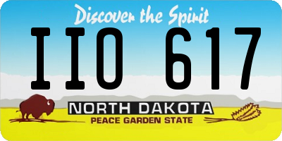 ND license plate IIO617
