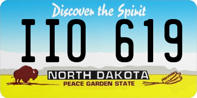 ND license plate IIO619