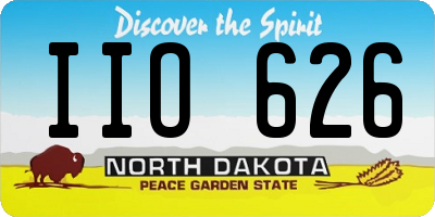 ND license plate IIO626