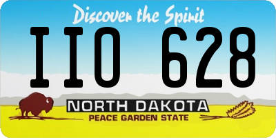 ND license plate IIO628
