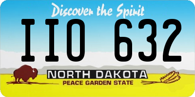 ND license plate IIO632