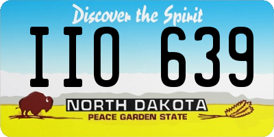 ND license plate IIO639