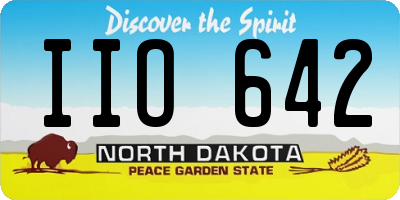 ND license plate IIO642