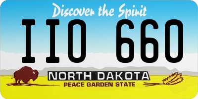 ND license plate IIO660