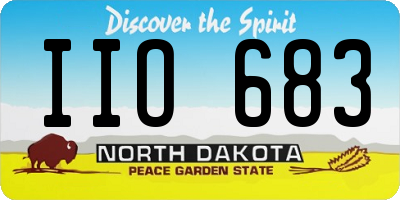 ND license plate IIO683