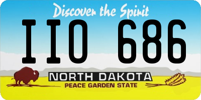 ND license plate IIO686