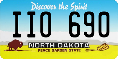ND license plate IIO690