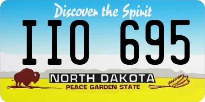 ND license plate IIO695