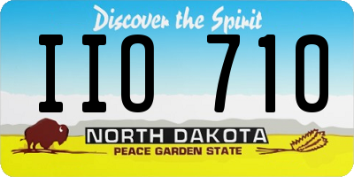 ND license plate IIO710
