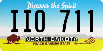 ND license plate IIO711