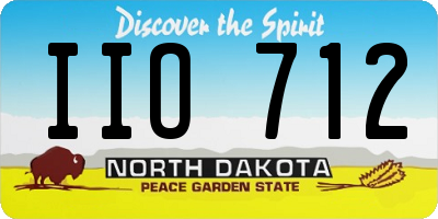 ND license plate IIO712