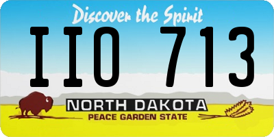 ND license plate IIO713
