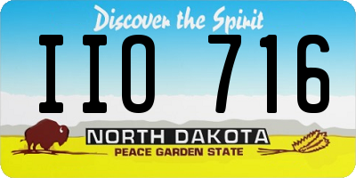 ND license plate IIO716