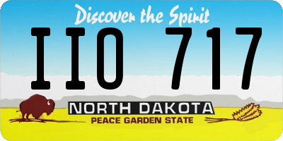 ND license plate IIO717
