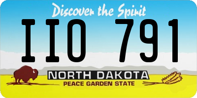 ND license plate IIO791