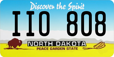 ND license plate IIO808