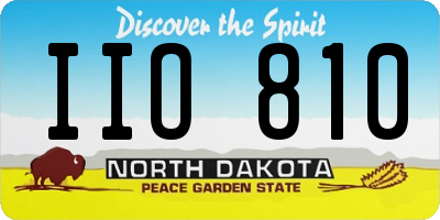 ND license plate IIO810