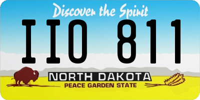 ND license plate IIO811