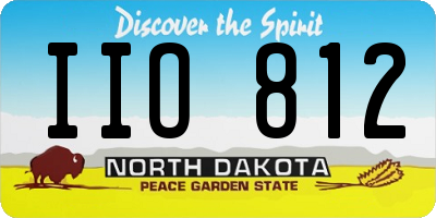 ND license plate IIO812