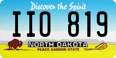 ND license plate IIO819