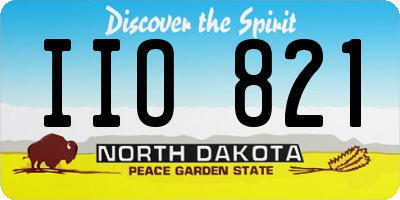 ND license plate IIO821