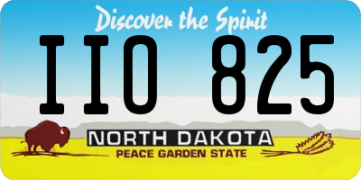 ND license plate IIO825