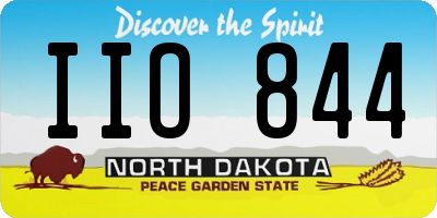 ND license plate IIO844