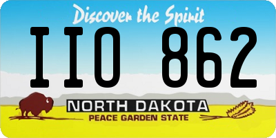 ND license plate IIO862
