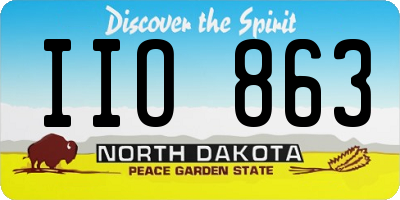 ND license plate IIO863