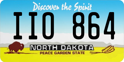 ND license plate IIO864