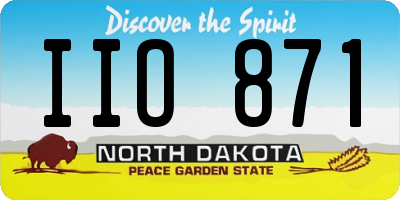 ND license plate IIO871