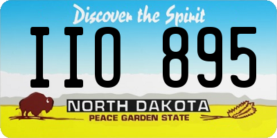 ND license plate IIO895