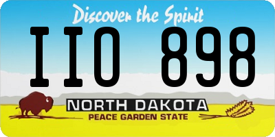 ND license plate IIO898