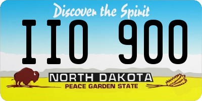 ND license plate IIO900